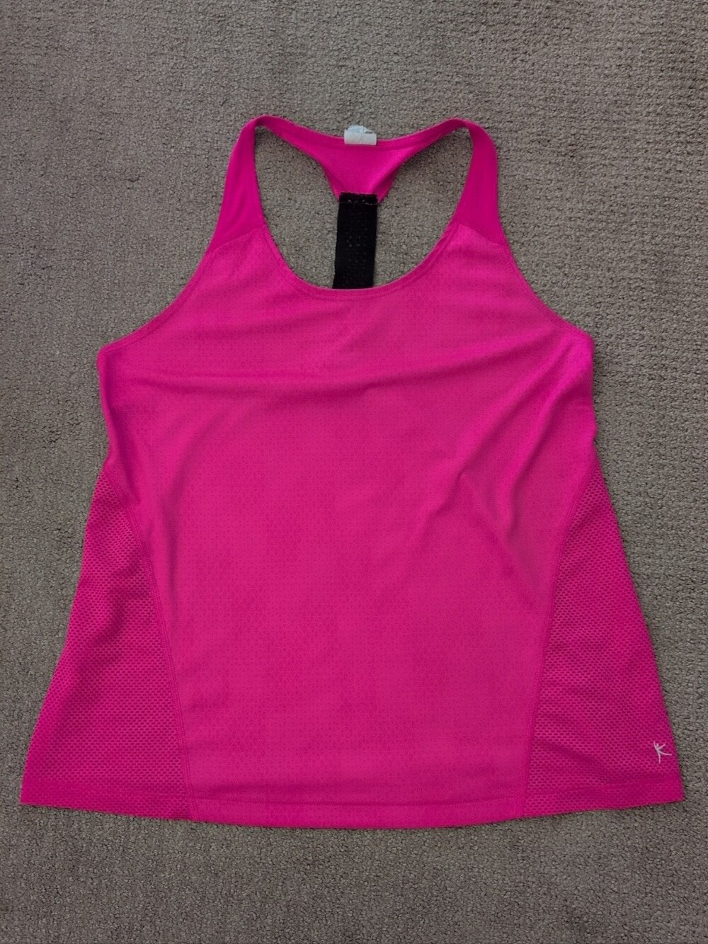 Danskin Hot Pink Racerback Athletic Gym Tank Top